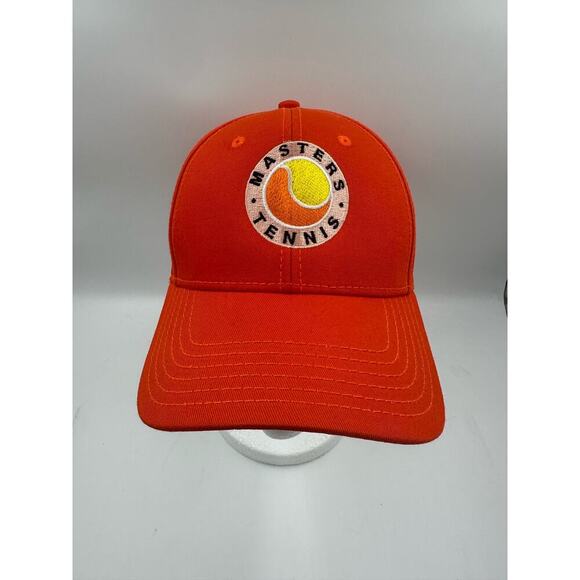 Masters Tennis Baseball Cap Hat - Adjustable - Orange 100% Cotton - Picture 2 of 3